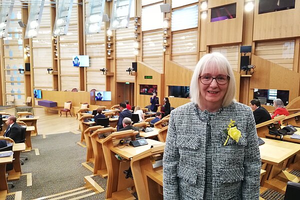 Beatrice in Holyrood Chamber