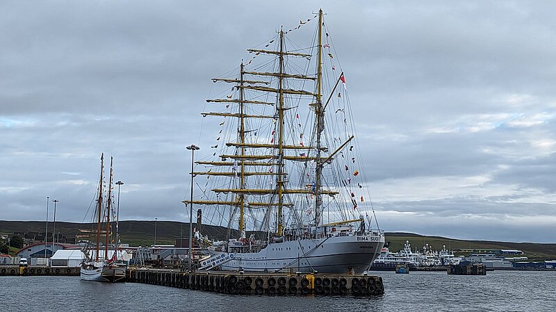 Tall Ship Bima Suci in Lerwick 